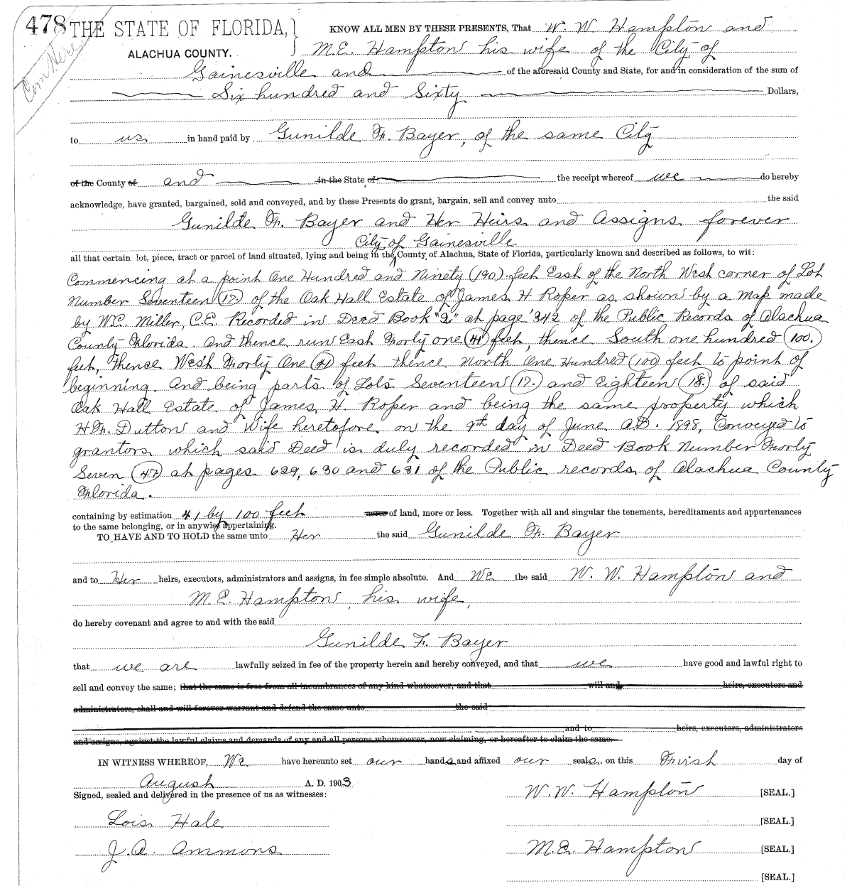 Deed Record 59, Alachua County, Florida